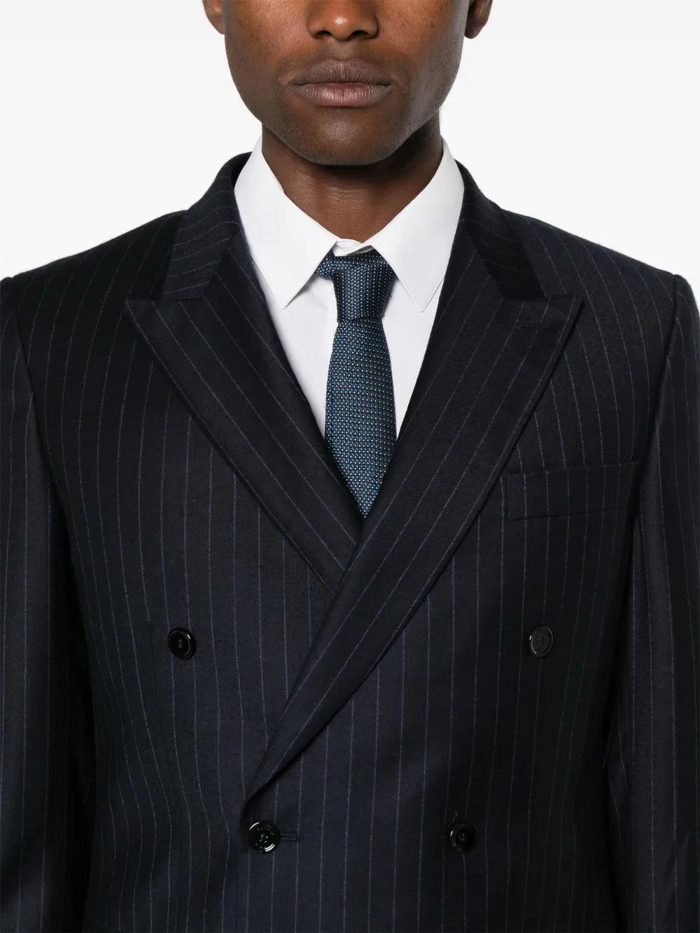 pinstriped double-breasted suit Product Image