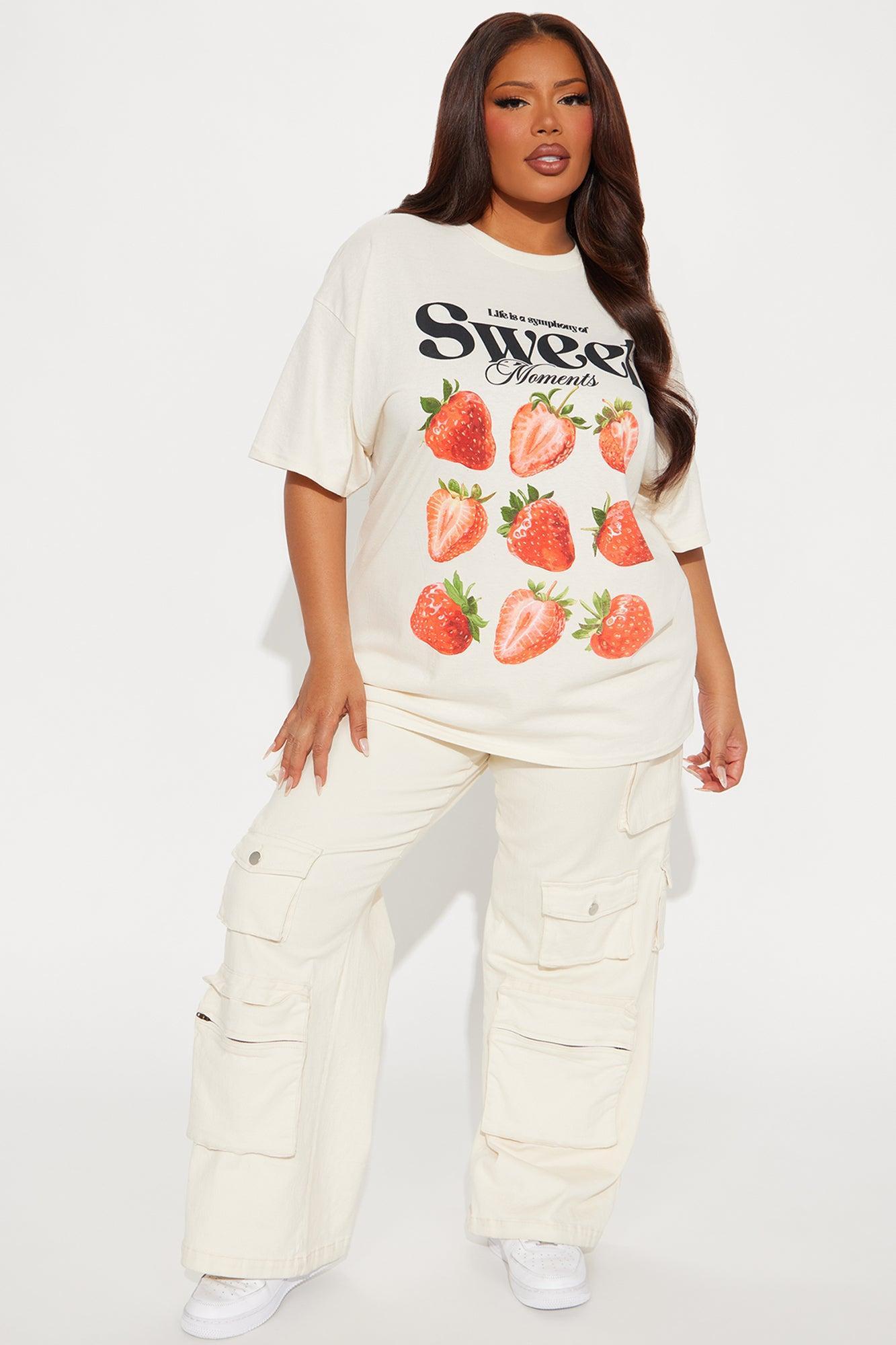 Sweet Moments Oversized Tee - Sand Product Image
