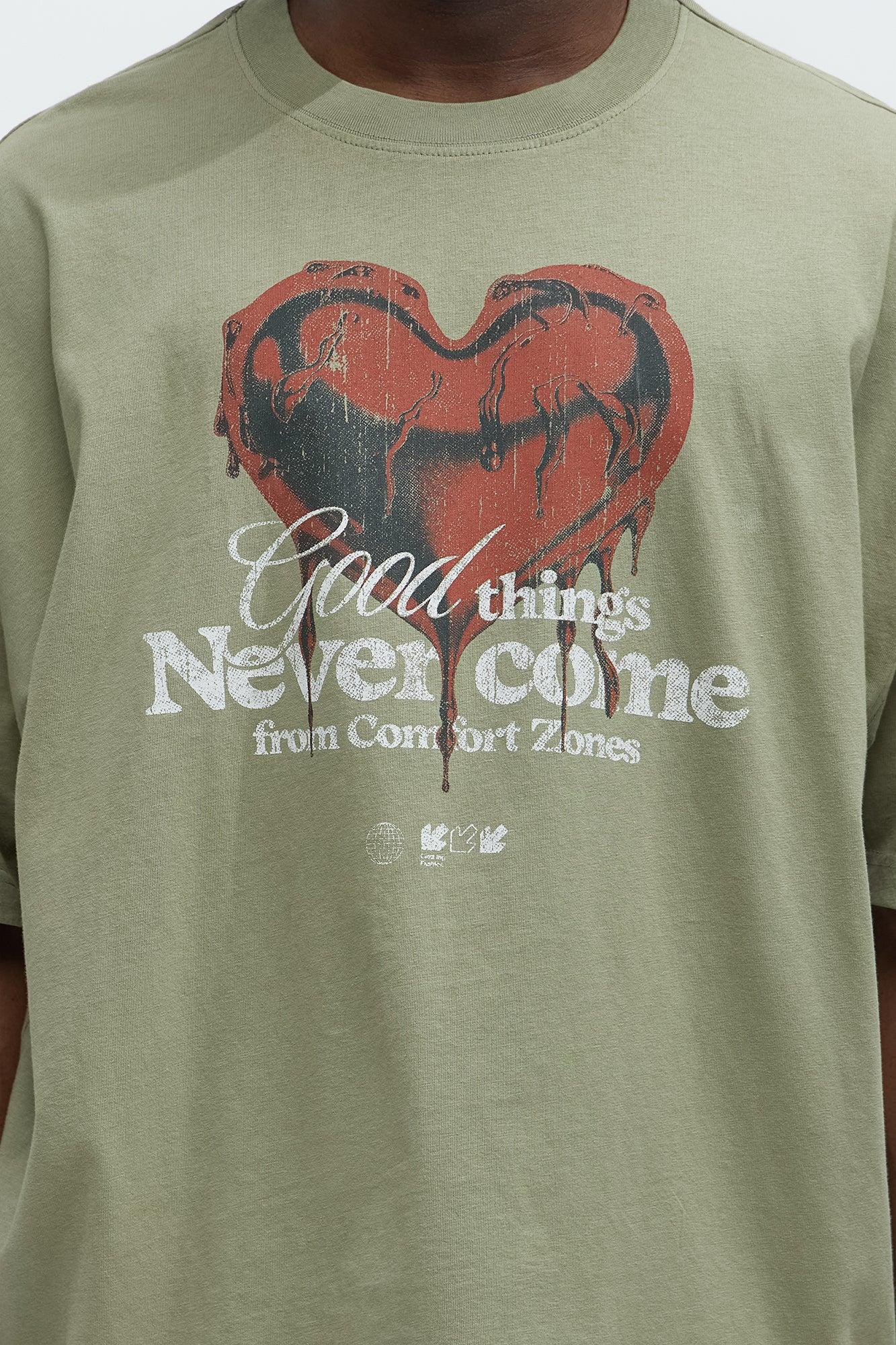 Good Things Oversized Short Sleeve Tee - Olive Product Image
