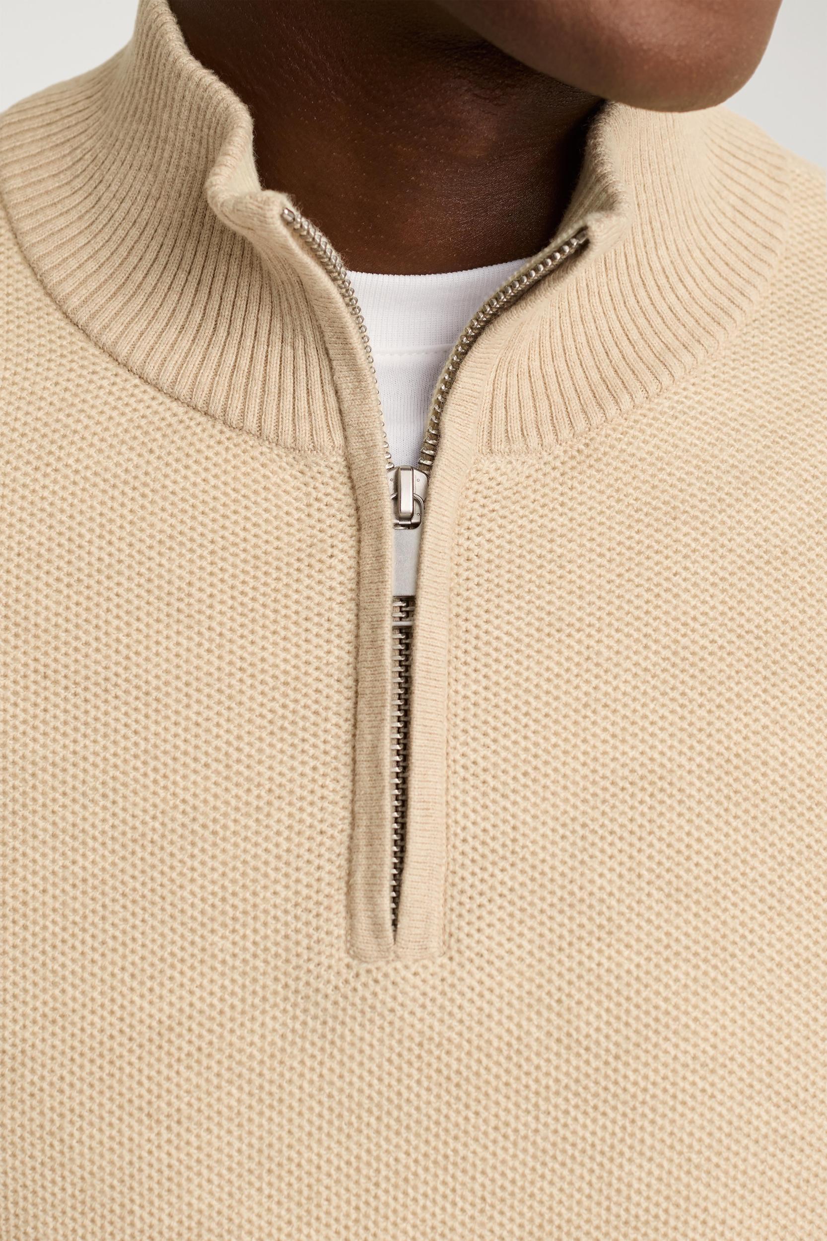 Washable Cotton Cashmere Half-Zip Product Image
