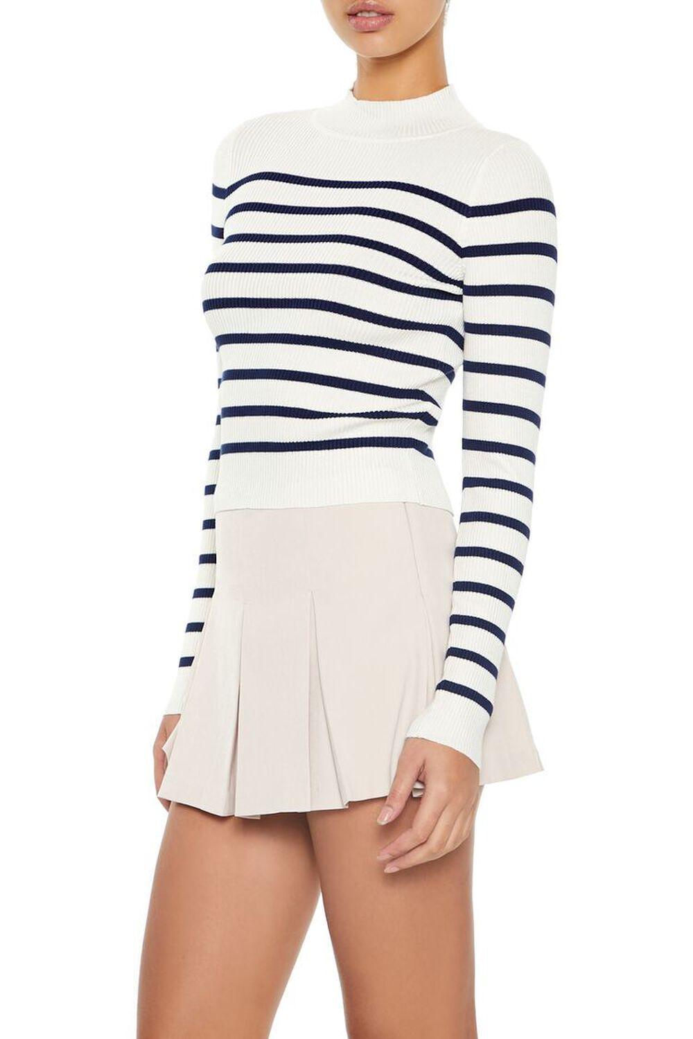 Striped Mock Neck Sweater | Forever 21 Product Image