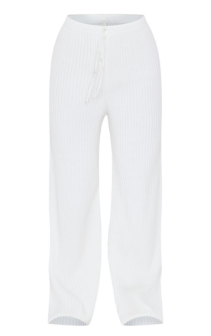 Petite Cream Knitted Pants Product Image