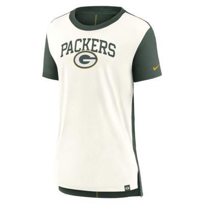Women's Nike Cream/Kelly Green New York Jets Wordmark Tri-Blend T-Shirt, Size: Small, Beige Product Image