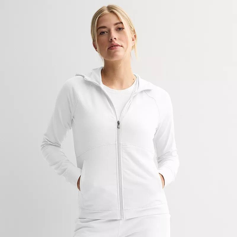 Petite Tek Gear Essential Zip-Up Hooded Jacket, Womens Product Image