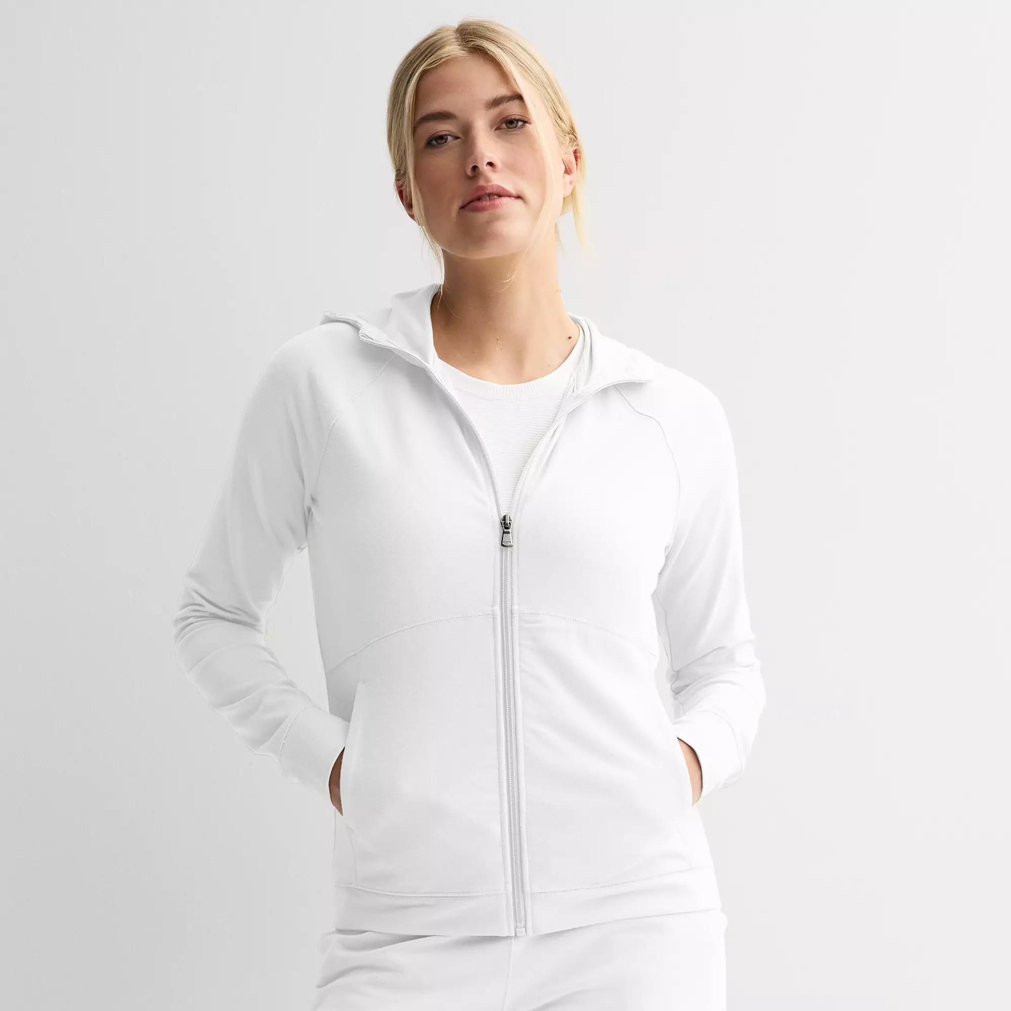 Petite Tek Gear Essential Zip-Up Hooded Jacket, Womens Product Image