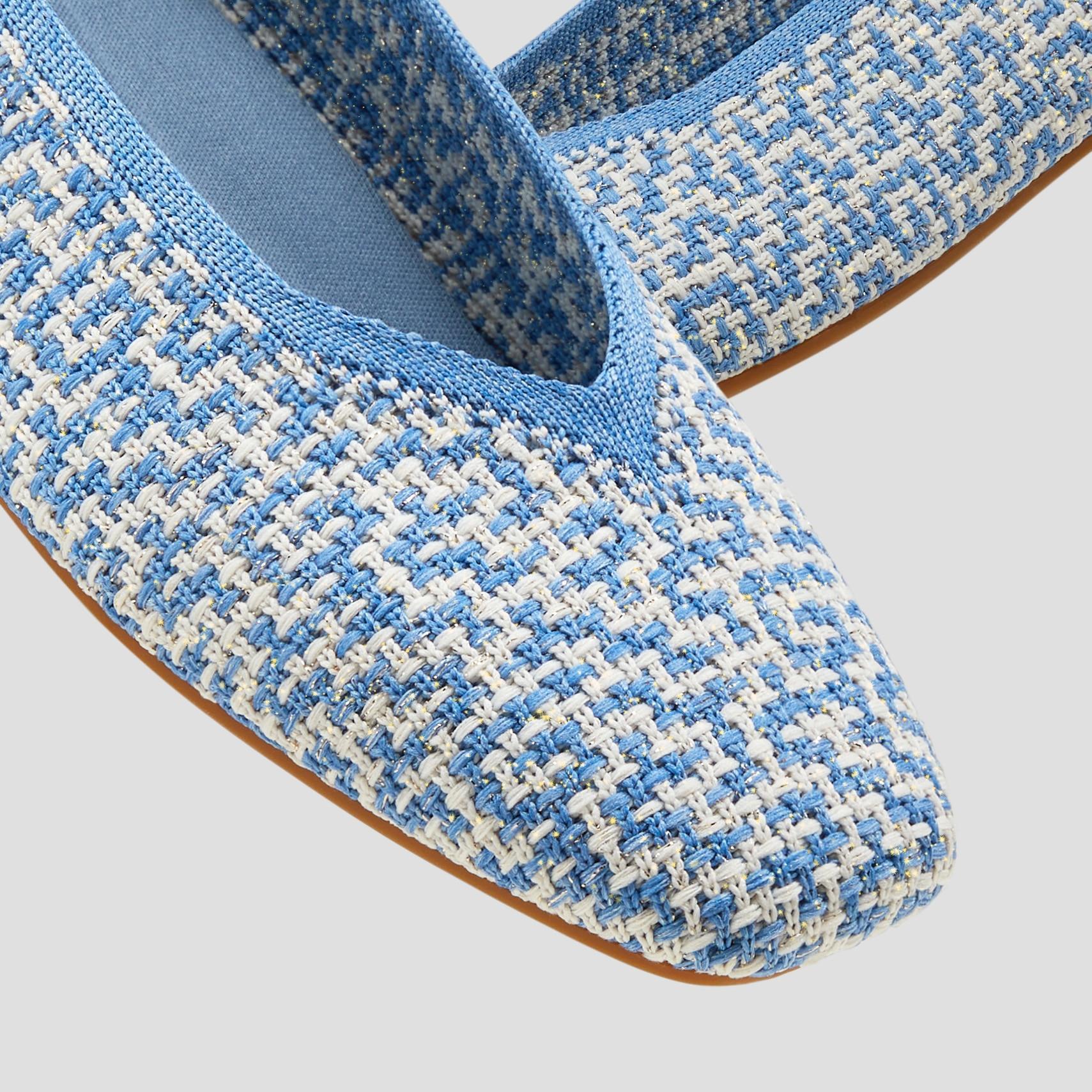 Square-Toe V-Cut Flats (Margot 2.0) Product Image