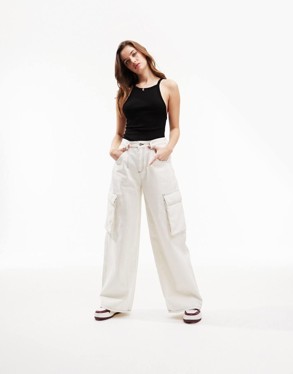 ASOS DESIGN asymmetric strappy back bodysuit Product Image