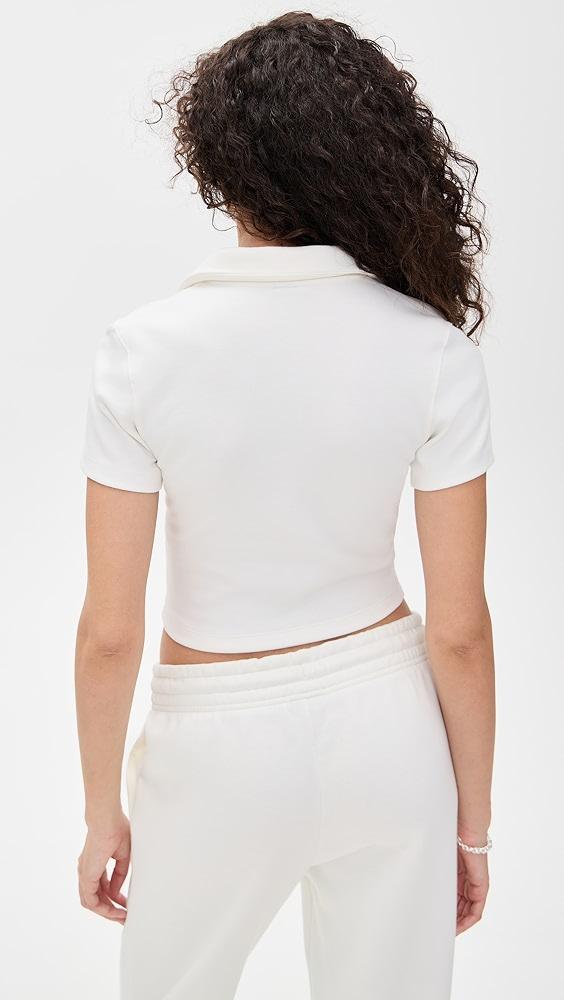 Nike Essential Short Sleeve Polo Crop Top | Shopbop Product Image