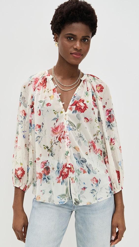 L'AGENCE Teagan Blouse | Shopbop Product Image