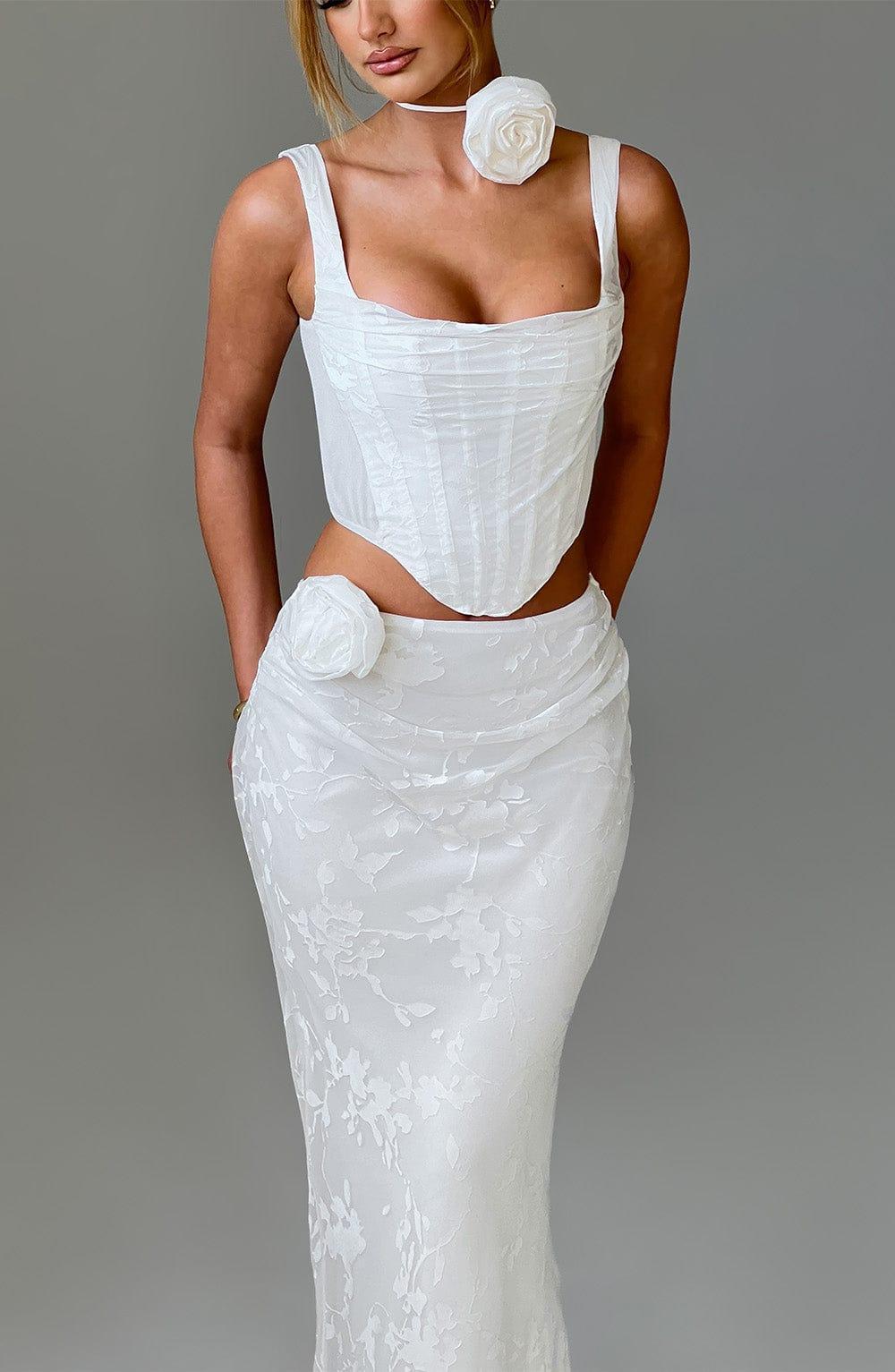 Elizabeth Maxi Skirt - Ivory Product Image