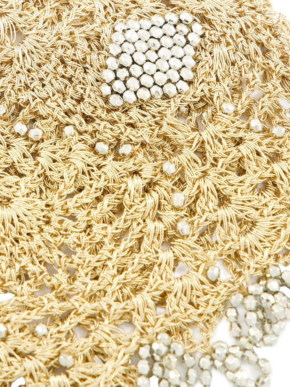 crochet-knit beaded hat Product Image