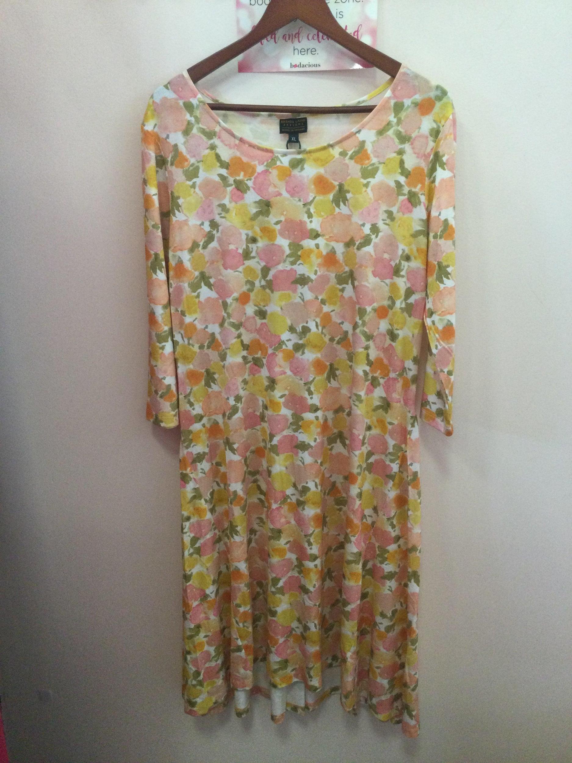 Brenda Laine Viscose Jersey Knit Print Dress Product Image
