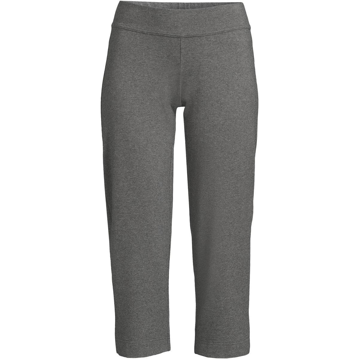 Women's Lands' End Starfish Straight-Leg Pull-On Crop Pants, Size: Small Tall, Black Product Image