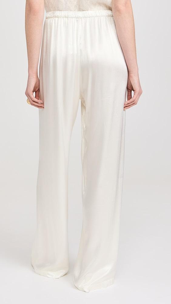 Enza Costa Satin Wide Leg Pants | Shopbop Product Image