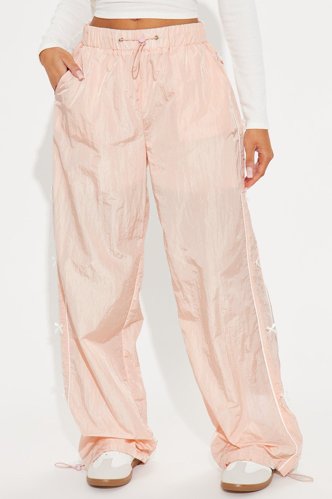 Trina Windbreaker Track Pant - Blush Product Image