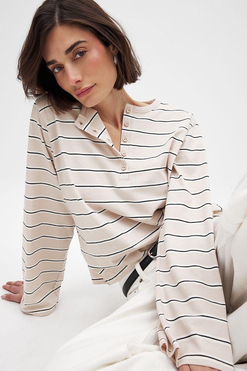 Button Long Sleeve Top Product Image