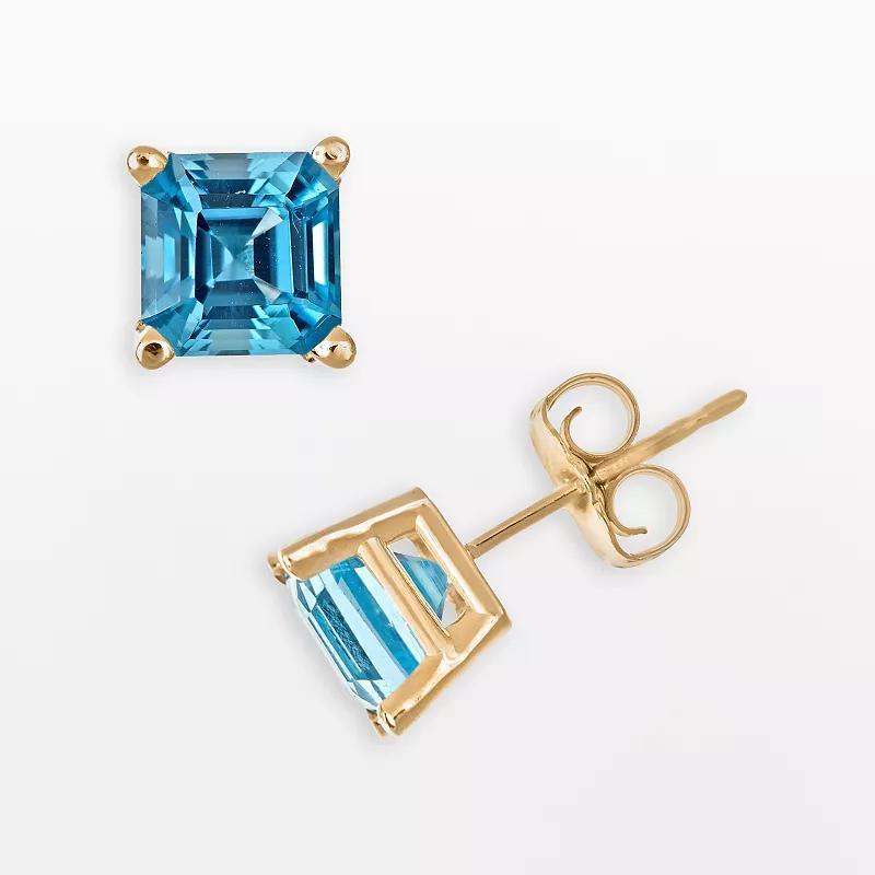 Celebration Gems 14k Gold Peridot Stud Earrings, Women's, Green Product Image