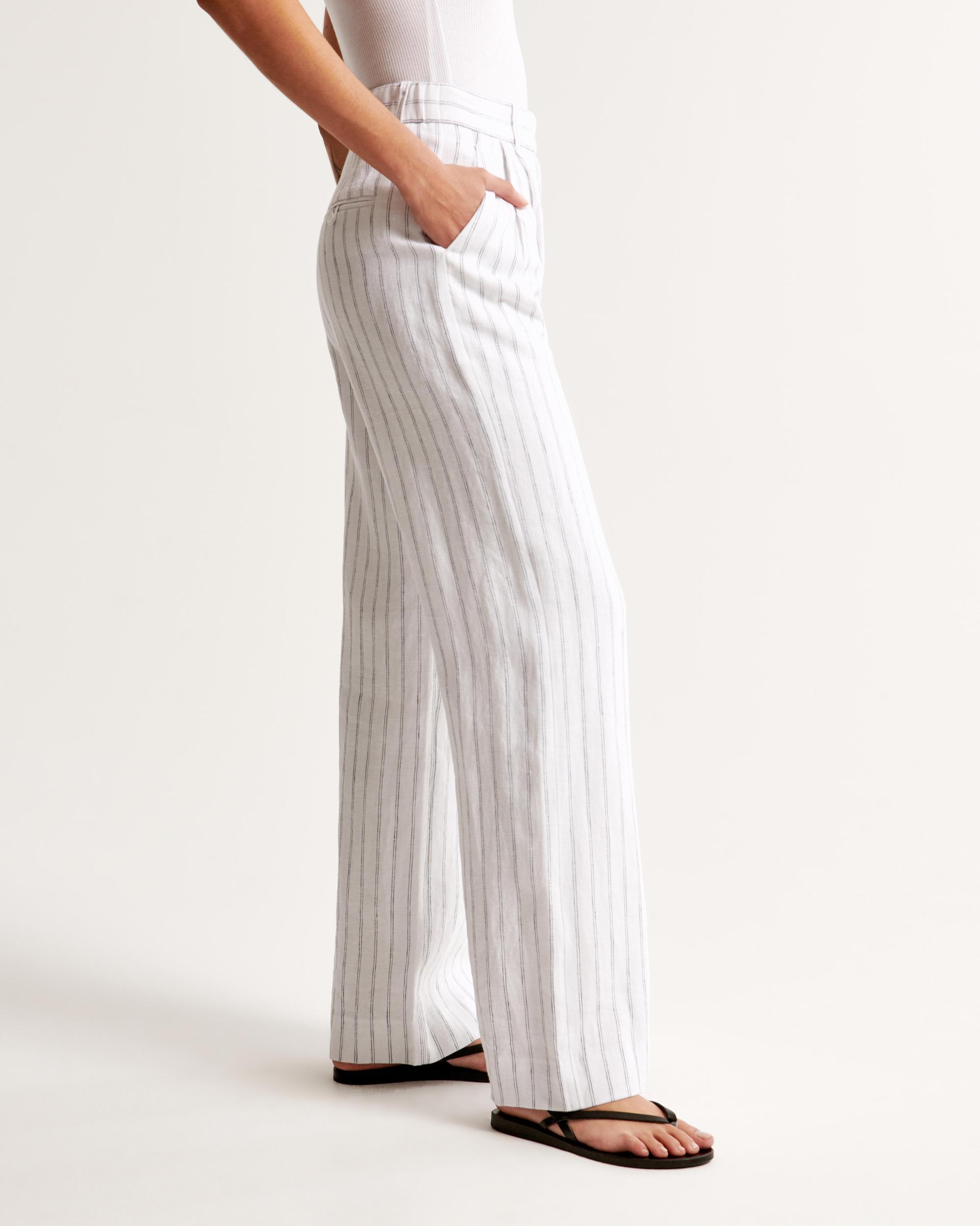 A&F Sloane Tailored Premium Linen Pant Product Image