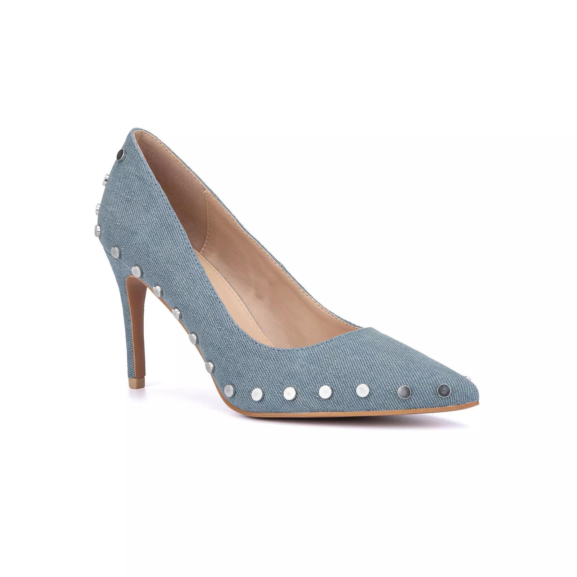 New York & Company Layne Women's Heels, Size: 6, Blue Product Image