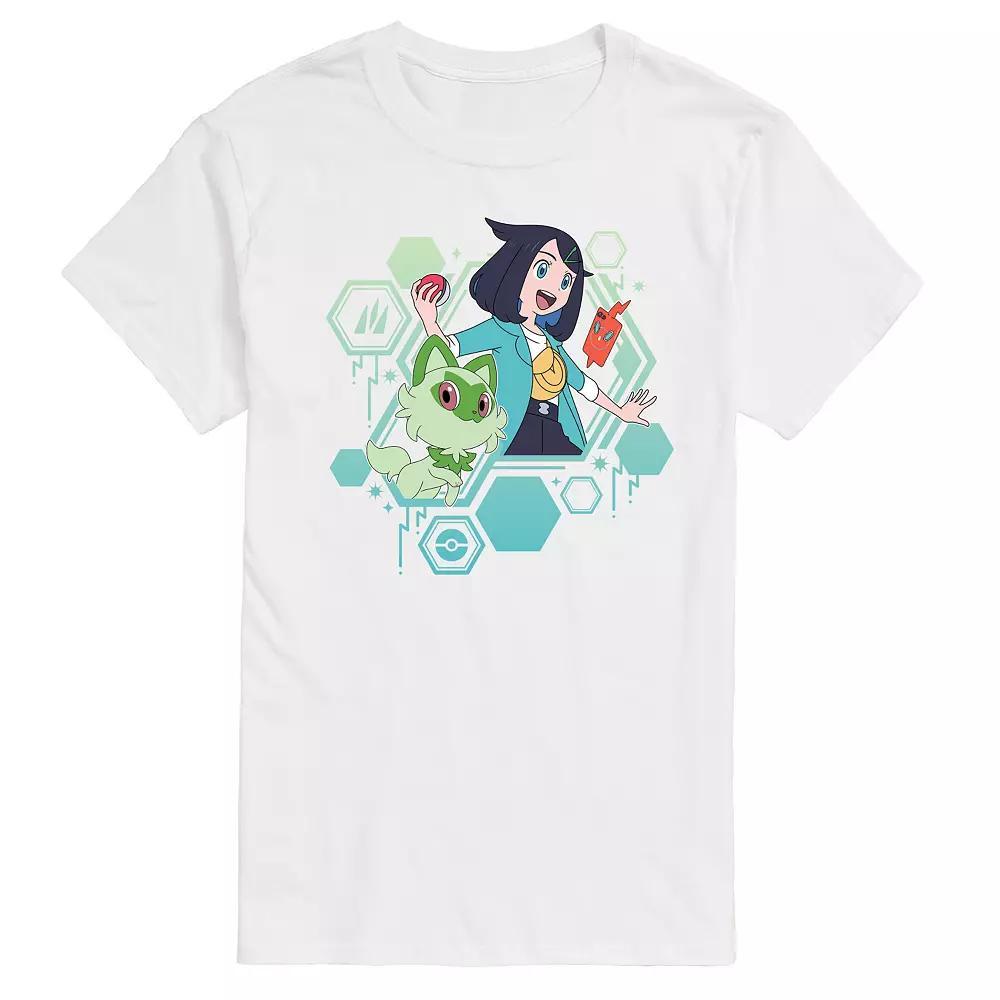 Mens Pokemon Liko And Sprigatito Graphic Tee Product Image