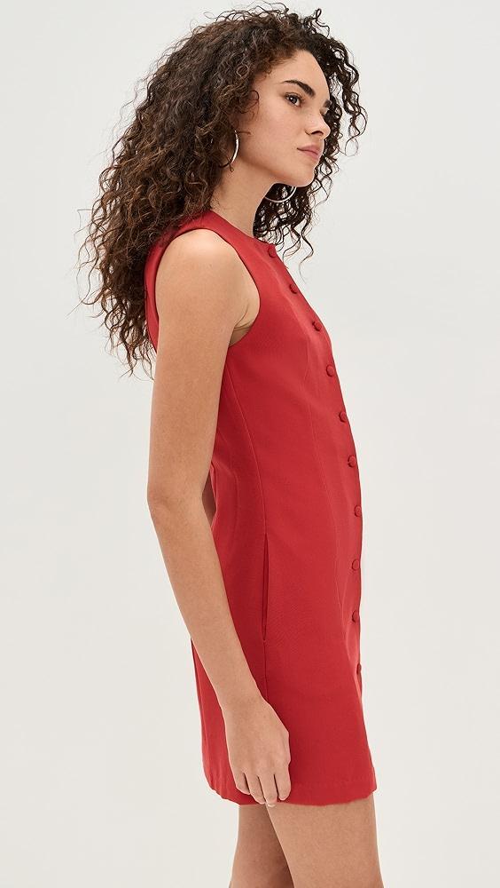 WAYF Button Front Mini Dress | Shopbop Product Image