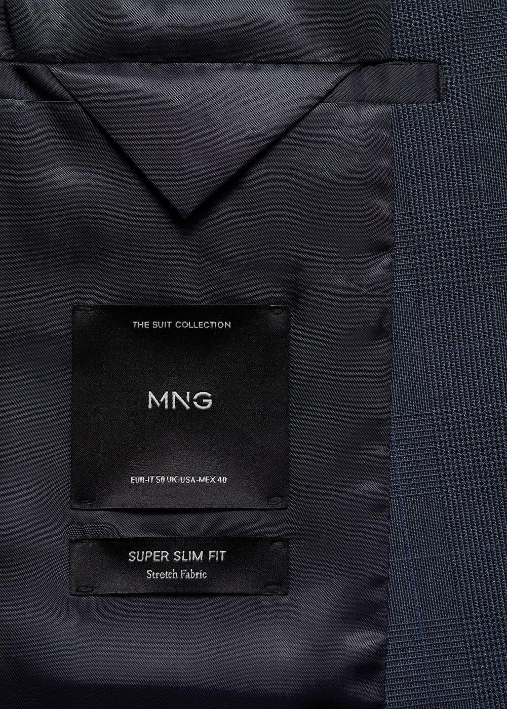Super slim-fit suit jacket in stretch fabric - Men | MANGO USA Product Image