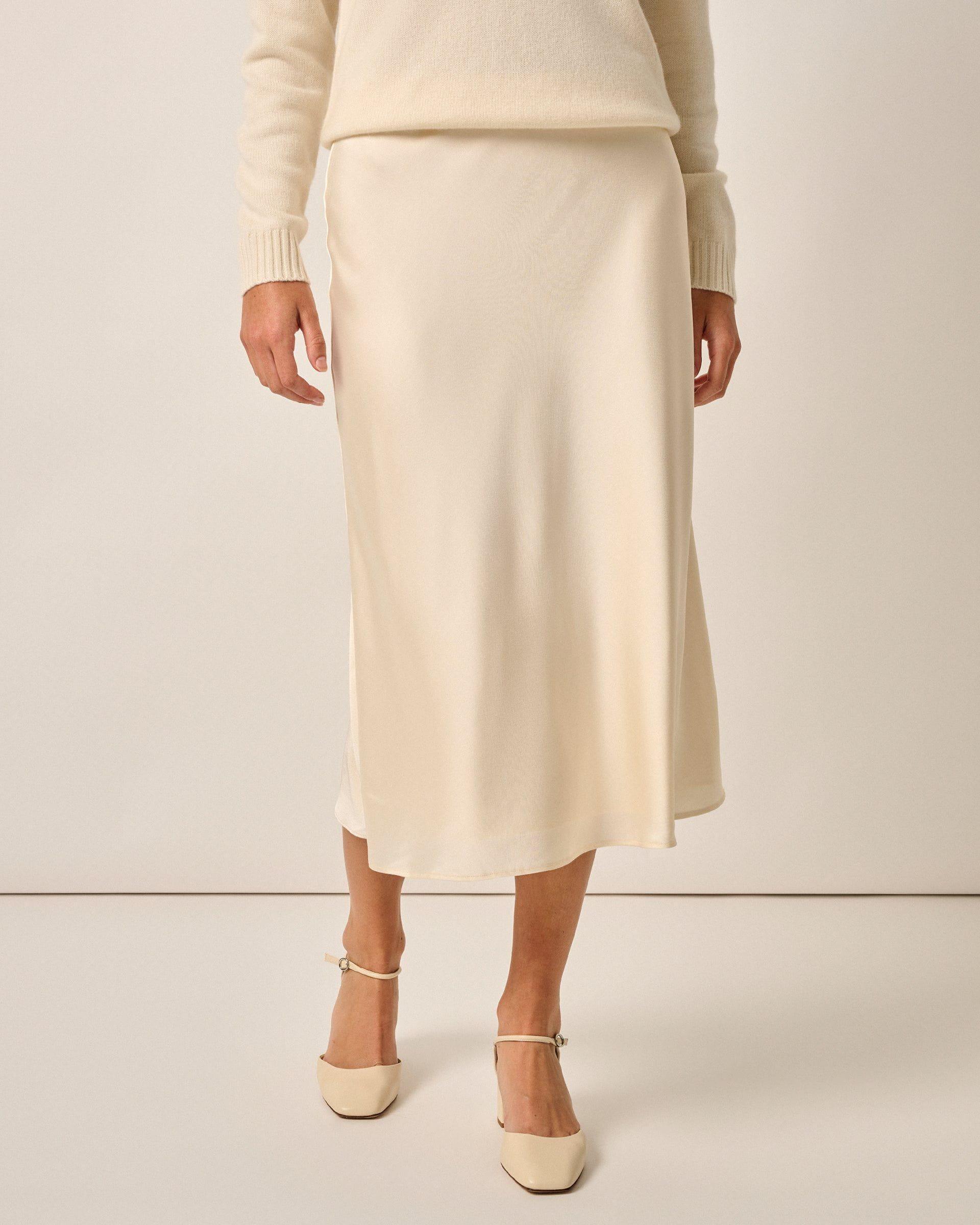 Audrey Charmeuse Slip Skirt Female Product Image