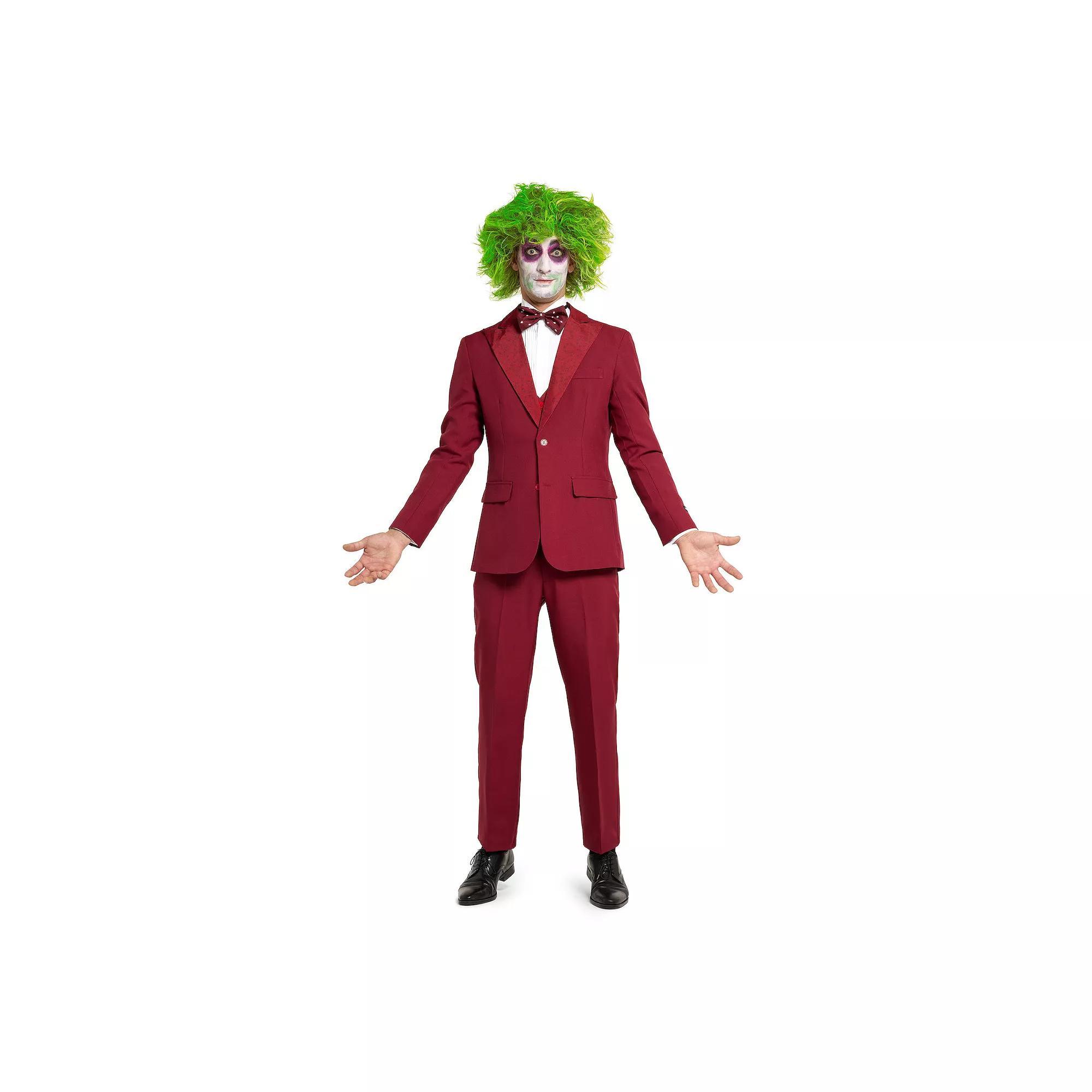 Men's Suitmeister 3-Piece Beetlejuice Halloween Costume Suit Set, Size: XXL, Red Product Image