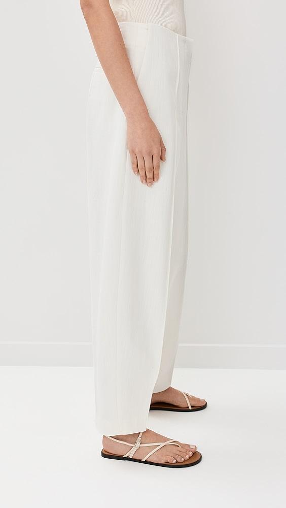 Róhe Barrel Leg Cotton Trousers | Shopbop Product Image