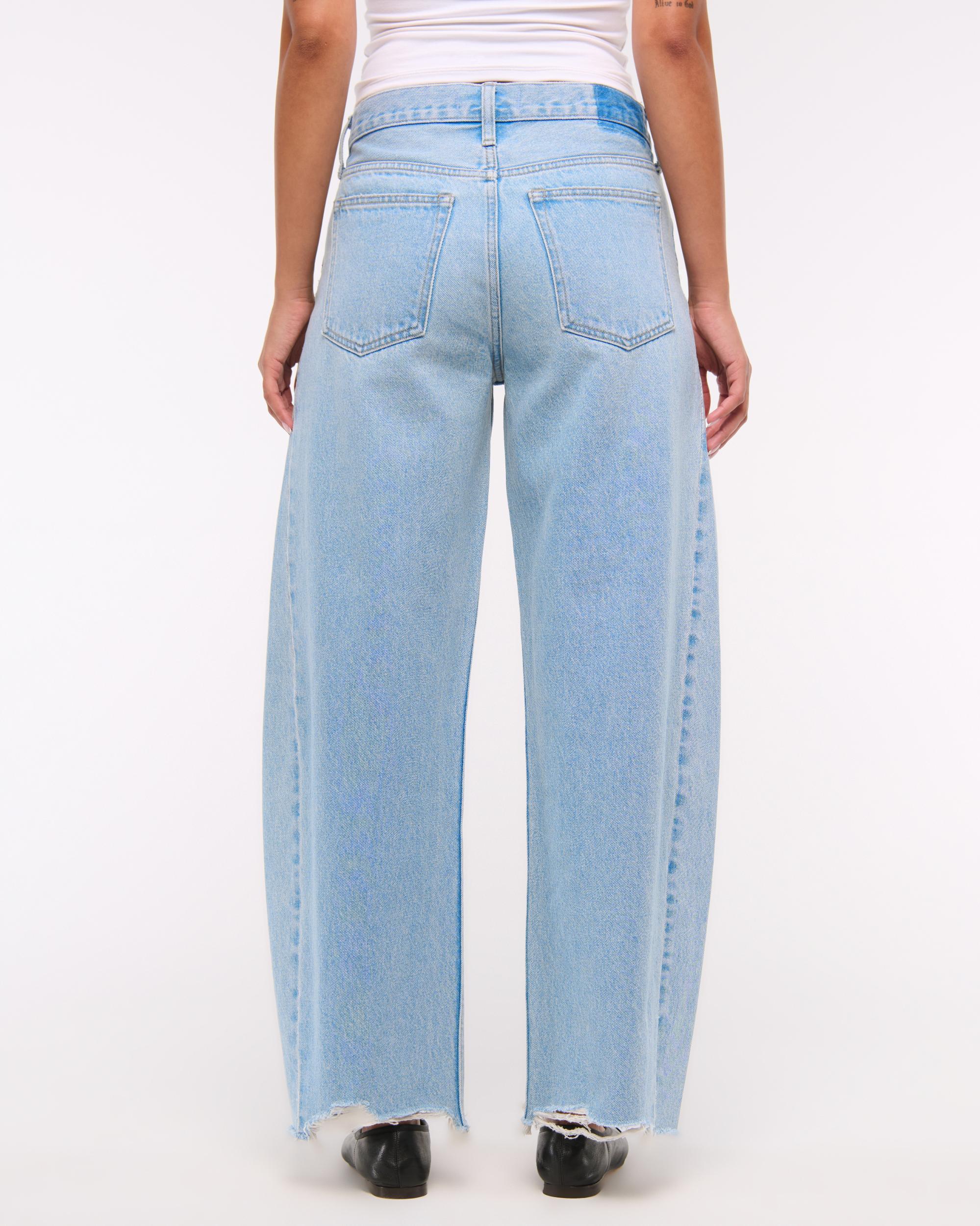 Mid Rise Barrel Jean Product Image