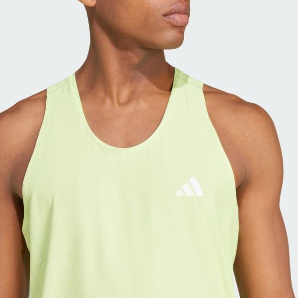 adidas Own The Run Tank Top White S Mens Product Image