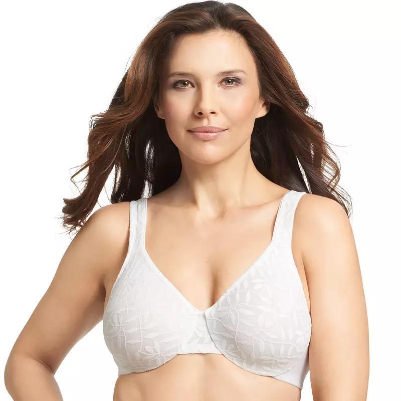 Olga® by Warner's® Sheer Leaves Lace Full-Figure Full-Coverage Minimizer Bra 35519, Women's, Size: 42 Dd, Butterscotch Product Image