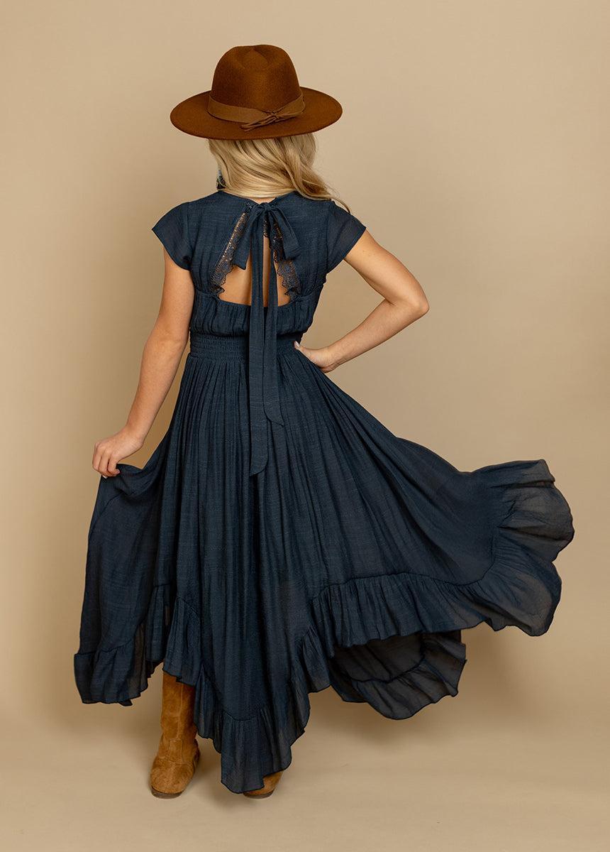 Briley Dress in Navy Girls Product Image