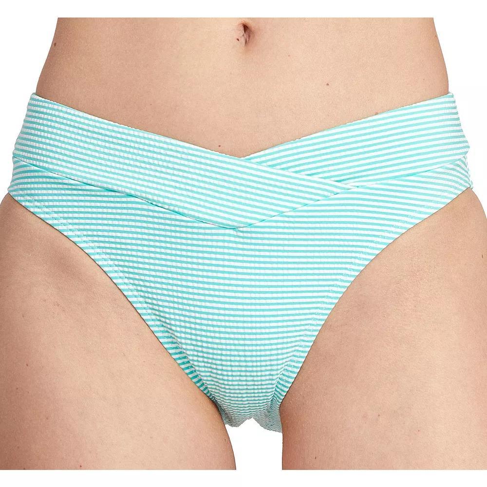 Juniors' Cyn & Luca V-Front Hip Minimizer Bikini Bottoms, Women's, Size: Medium, Green Product Image