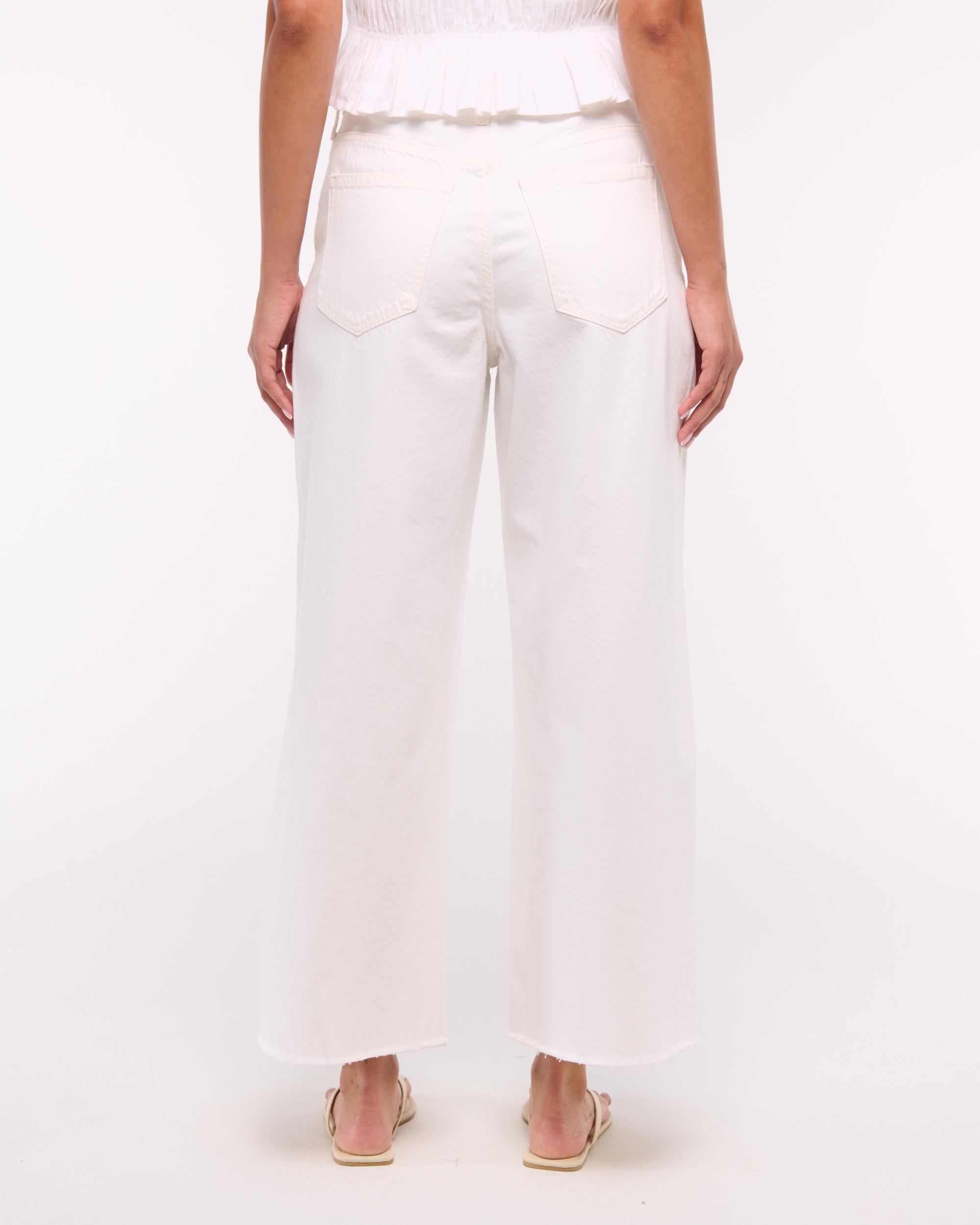 High Rise Cropped Wide Leg Jean Product Image