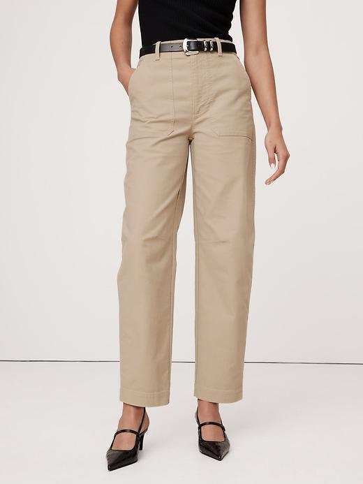 High-Rise Barrel Utility Chino Product Image