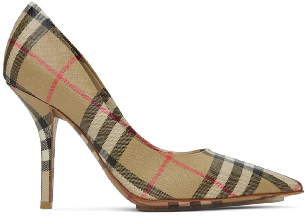 BURBERRY Aubri Pumps In Archive Beige Chk Product Image