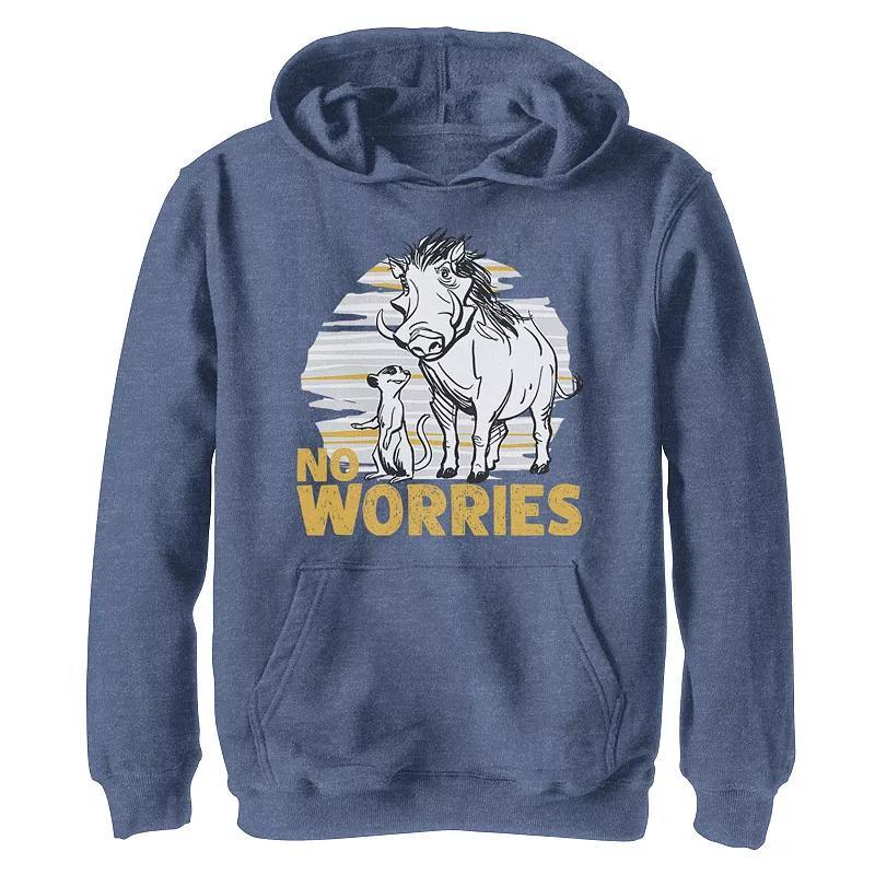 Disney's The Lion King Timon & Pumbaa Men's No Worries Sweatshirt, Size: Small, Black Product Image