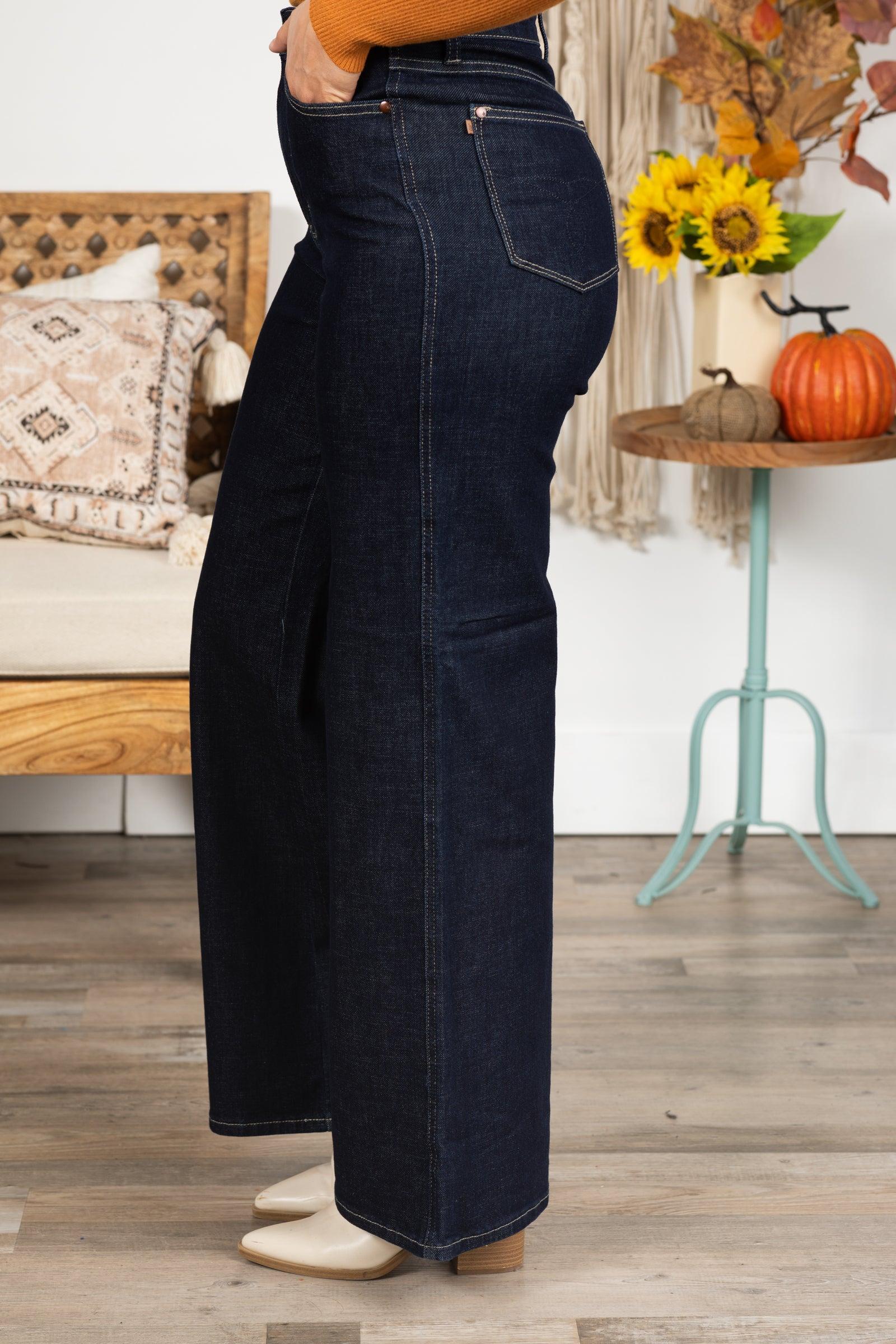 Judy Blue Tummy Control Retro Wide Jeans Product Image
