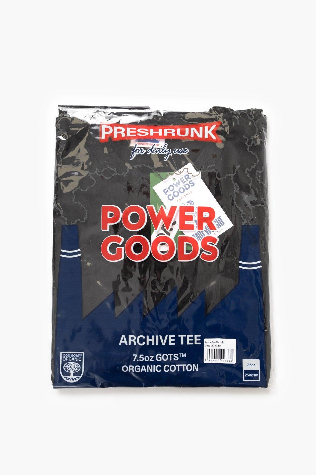 Power Goods - Archive T-Shirt - Black Product Image