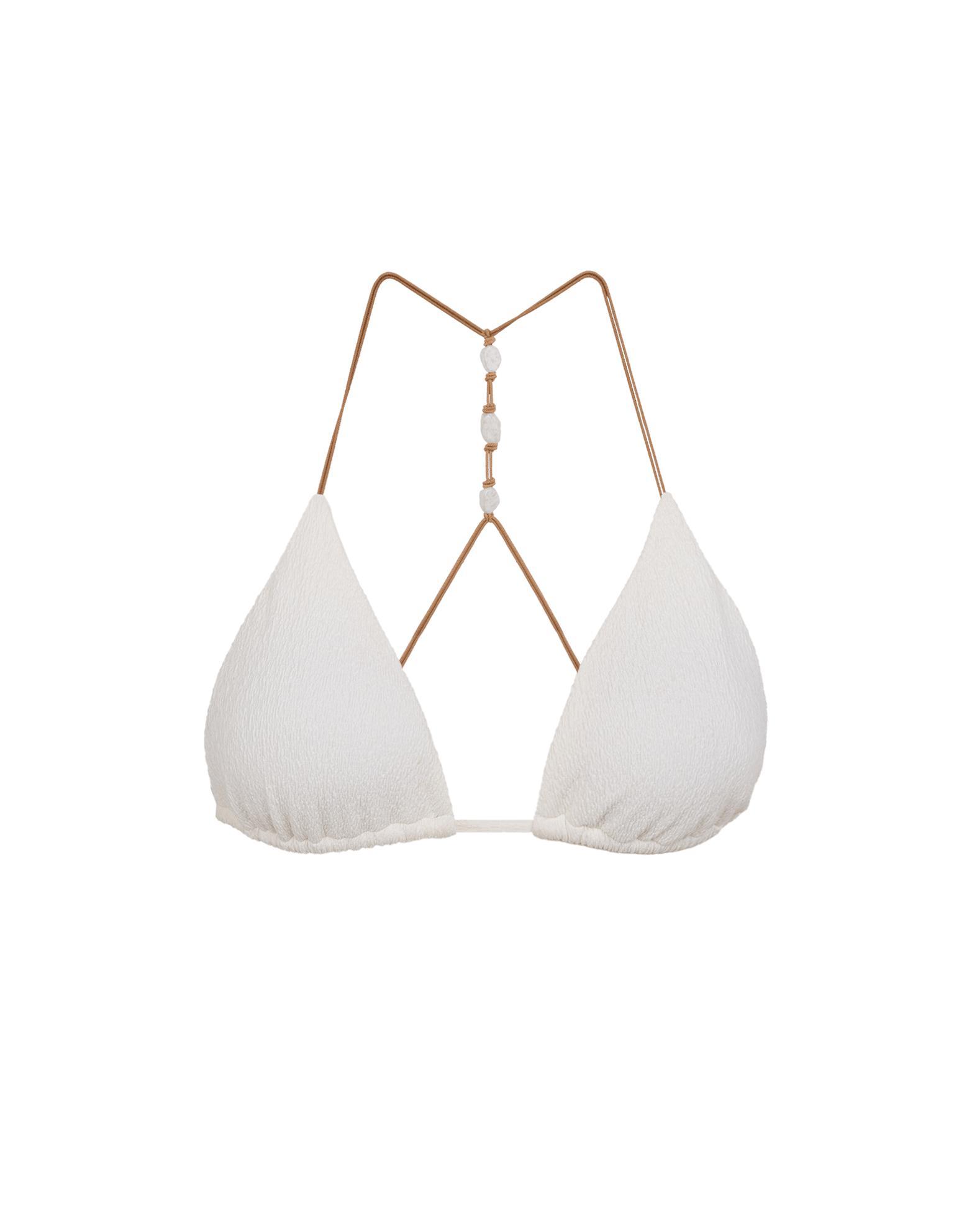 Firenze Ney T Back Tri Top - White Product Image