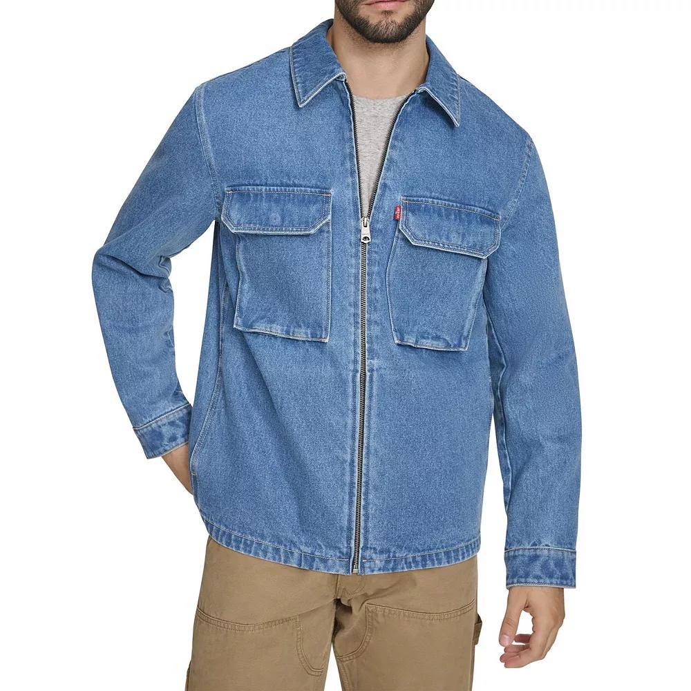 Men's Levi's® Cotton Utility Shacket, Size: Large, Ivory Product Image