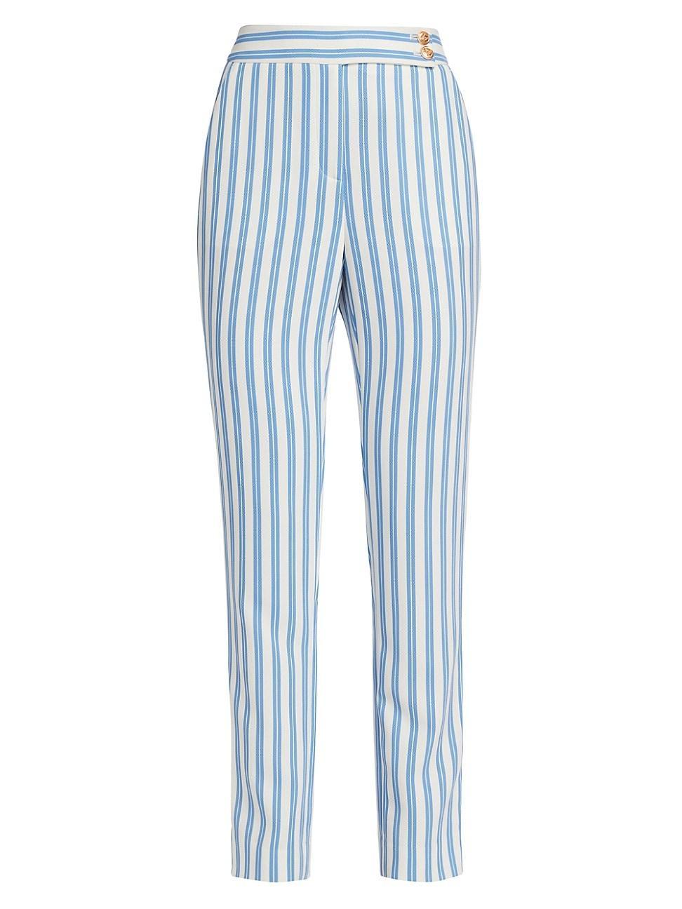 Womens Eden Cigarette Striped Pants Product Image
