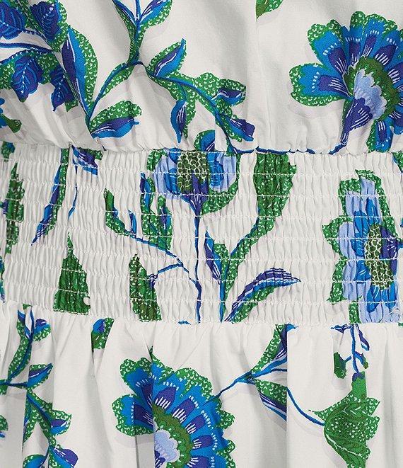 Sugarlips Plus Samara Floral/Paisley Printed Poplin Fit & Flare Long Dress Product Image