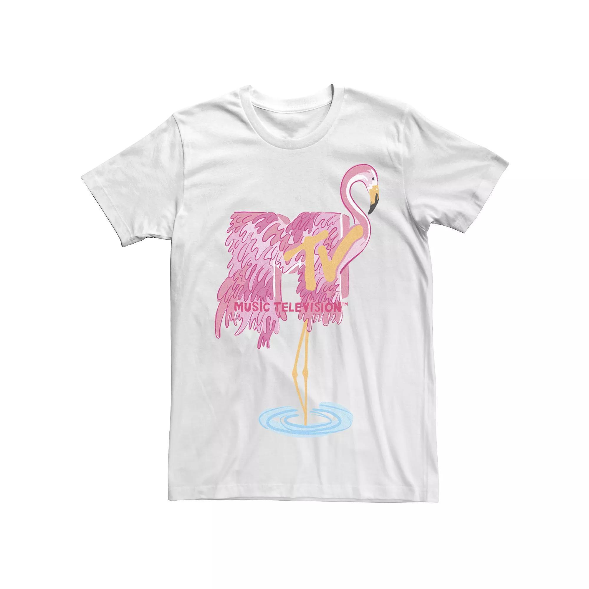 Men's MTV Fresh Flamingo Tee, Size: 3XL, White Product Image