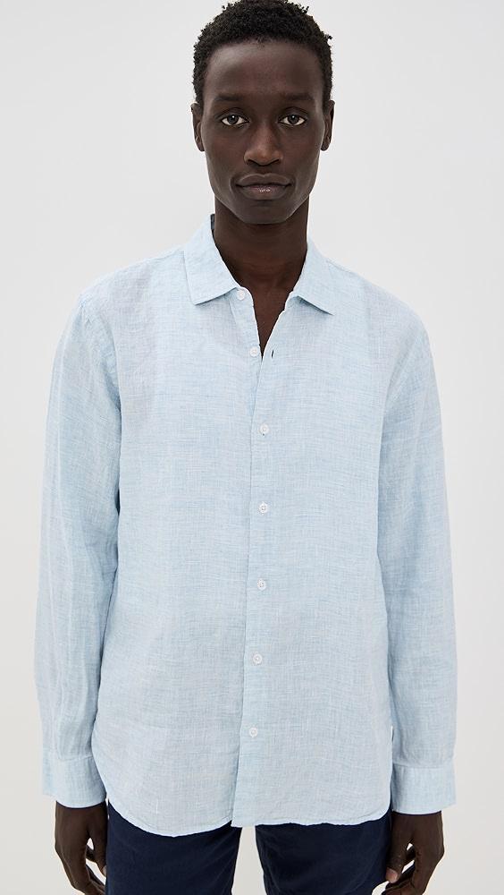 Orlebar Brown Giles Linen Button Down Shirt | Shopbop Product Image