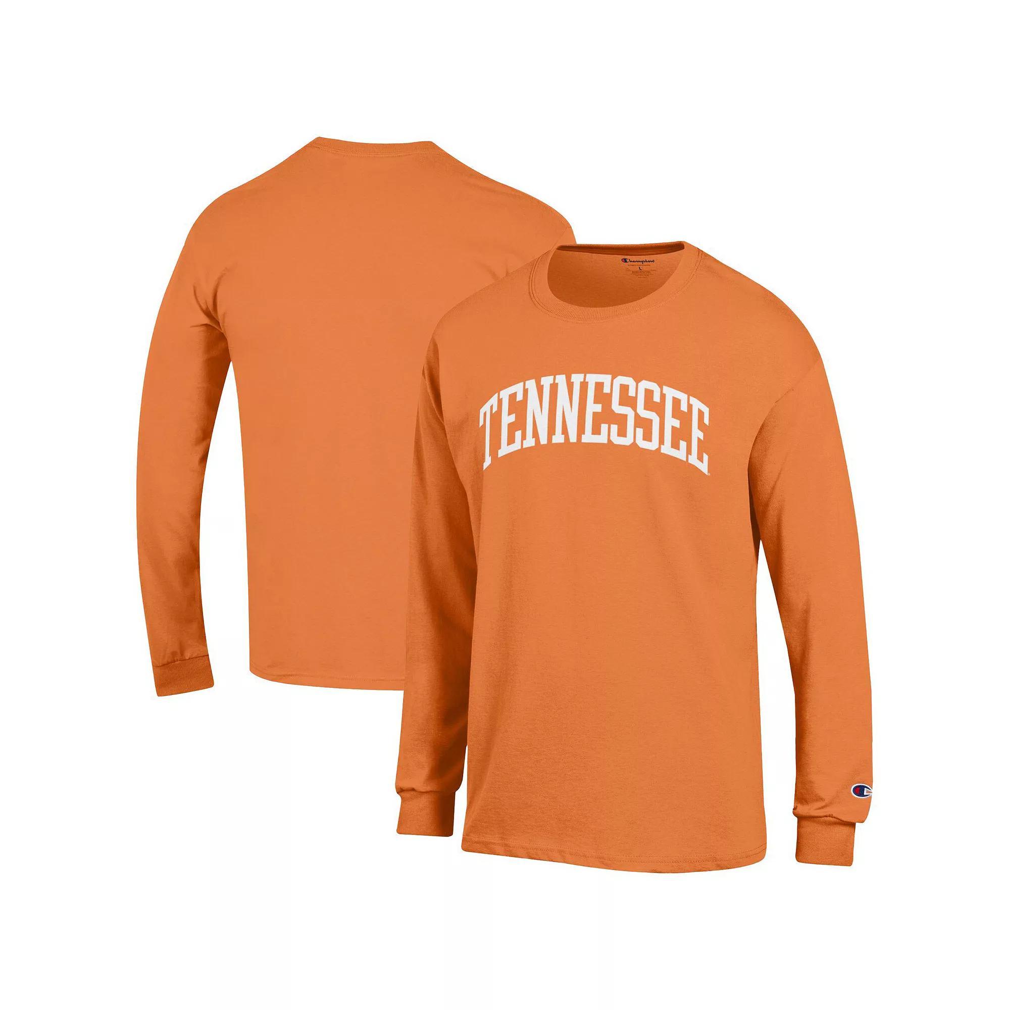 Men's Champion  Tennessee Orange Tennessee Volunteers Basic Arch Long Sleeve T-Shirt, Size: Medium Product Image