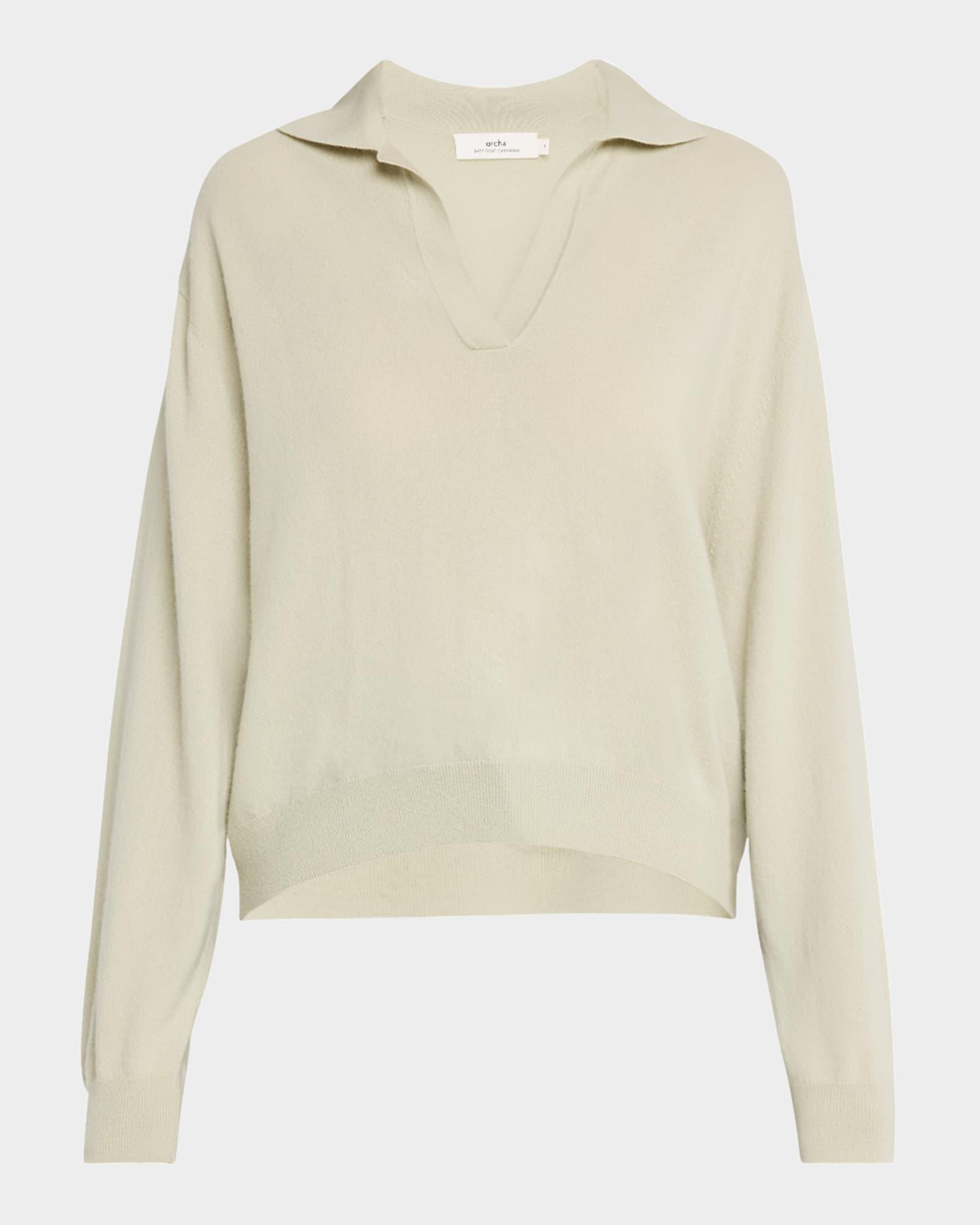 Oxford Long-Sleeve Cashmere Pullover Product Image