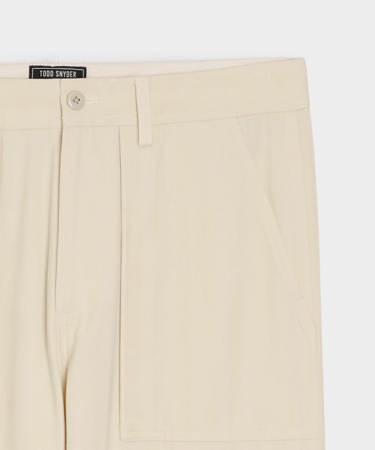 Relaxed Herringbone Twill Camp Pant Product Image