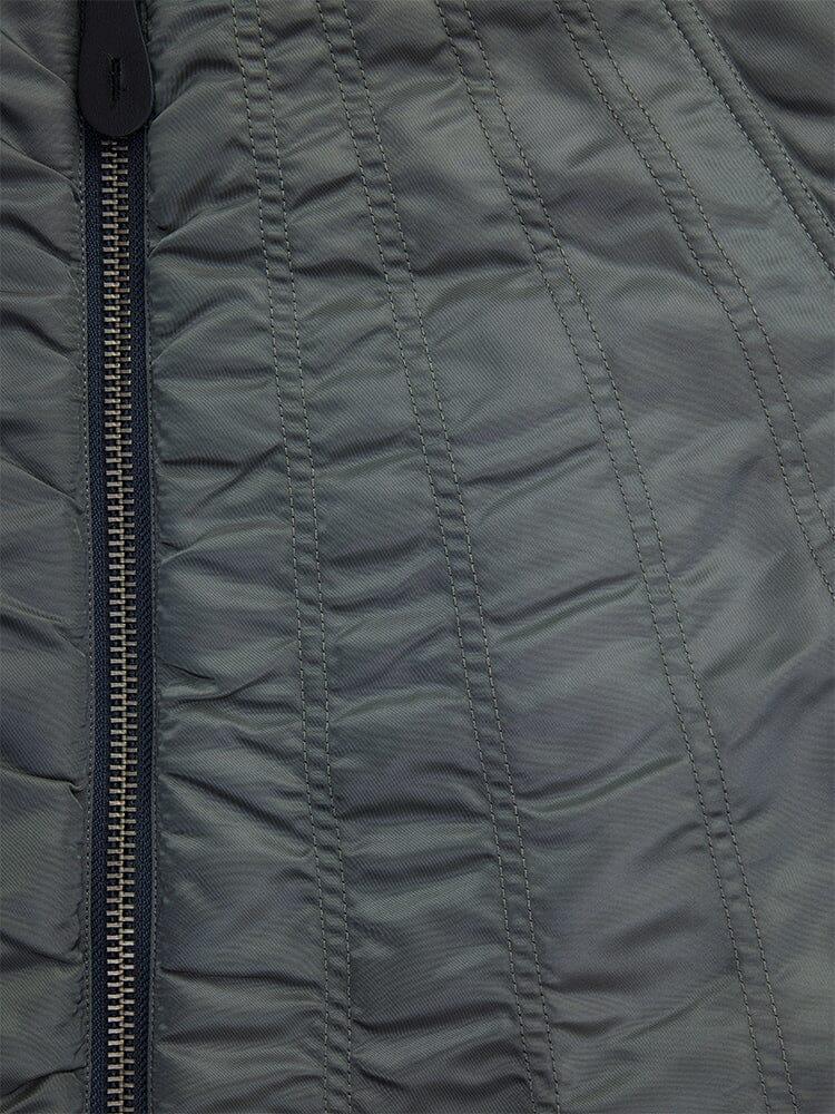 WOMEN'S MA-1 SHIRRING BOMBER JACKET - FIELD GRAY / M Product Image
